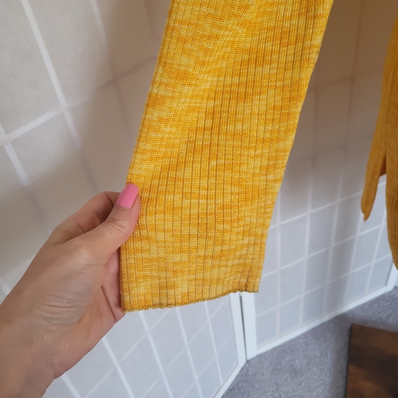 Escada Yellow Orange Long Cardigan Vintage 8 - Picture 2 of 9